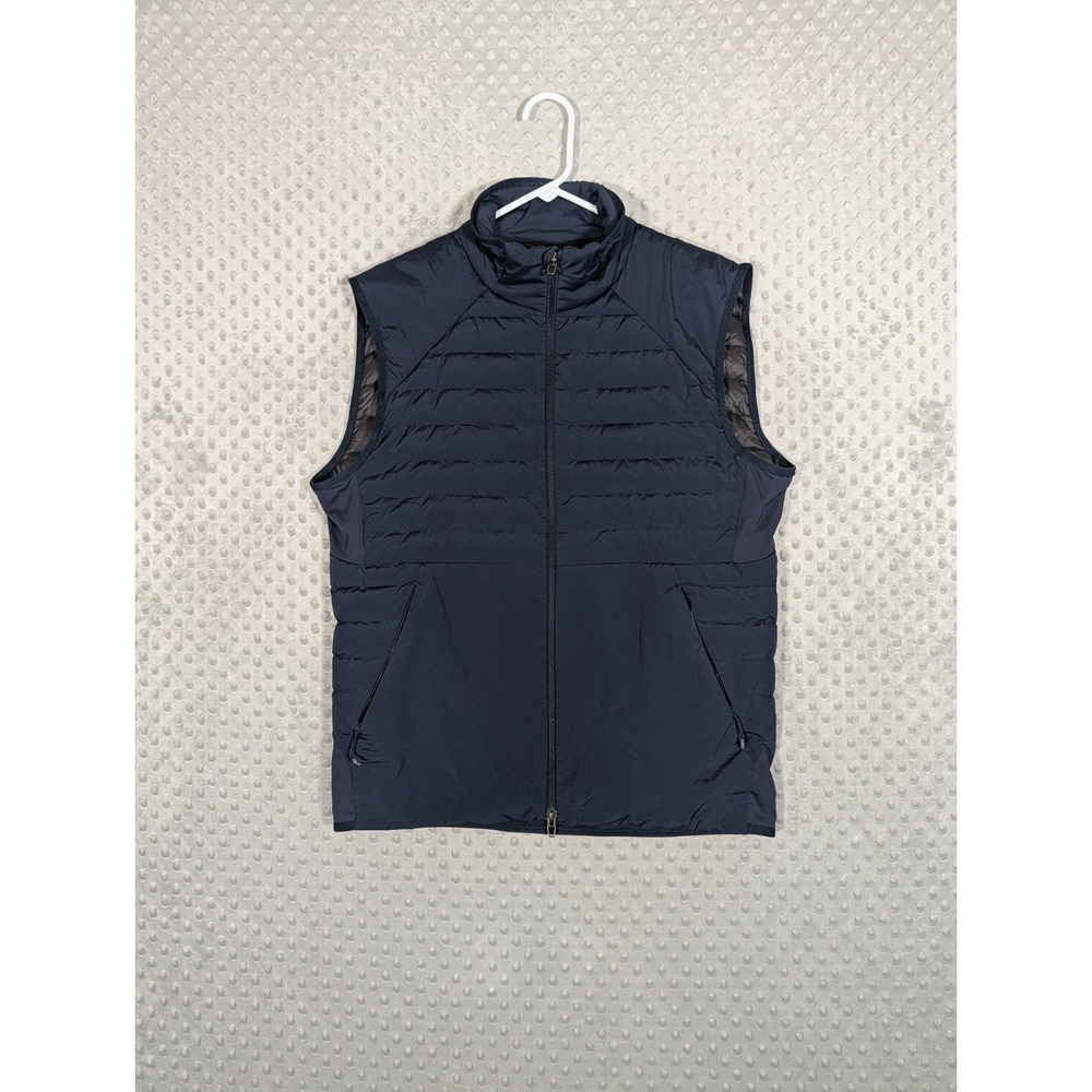 Lululemon Down for It All Vest Men's Medium Blue Goose Down Golf Full Zip